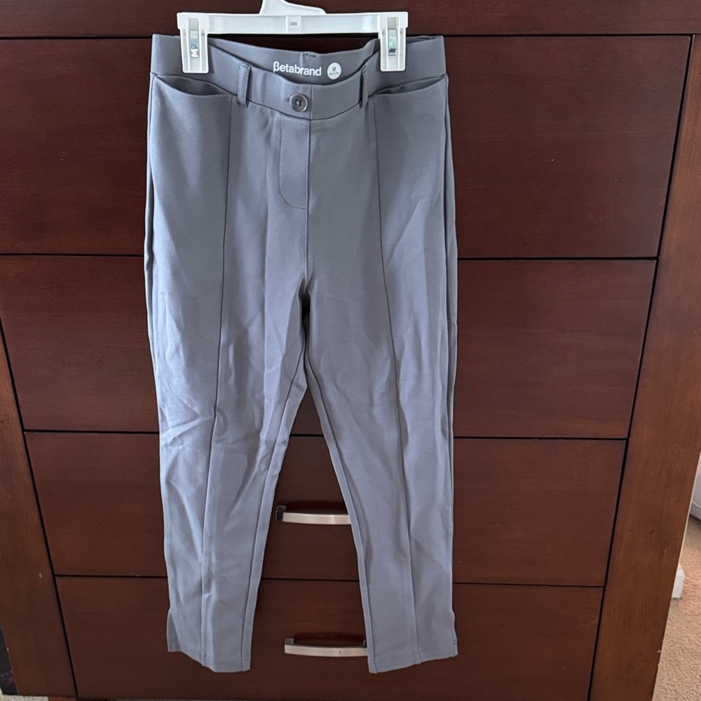 Betabrand Women’s Gray skinny Dress Pants
